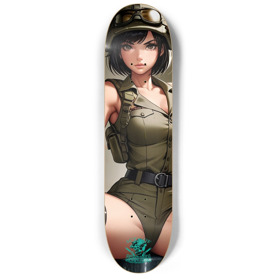 War Waifu Custom Skateboard